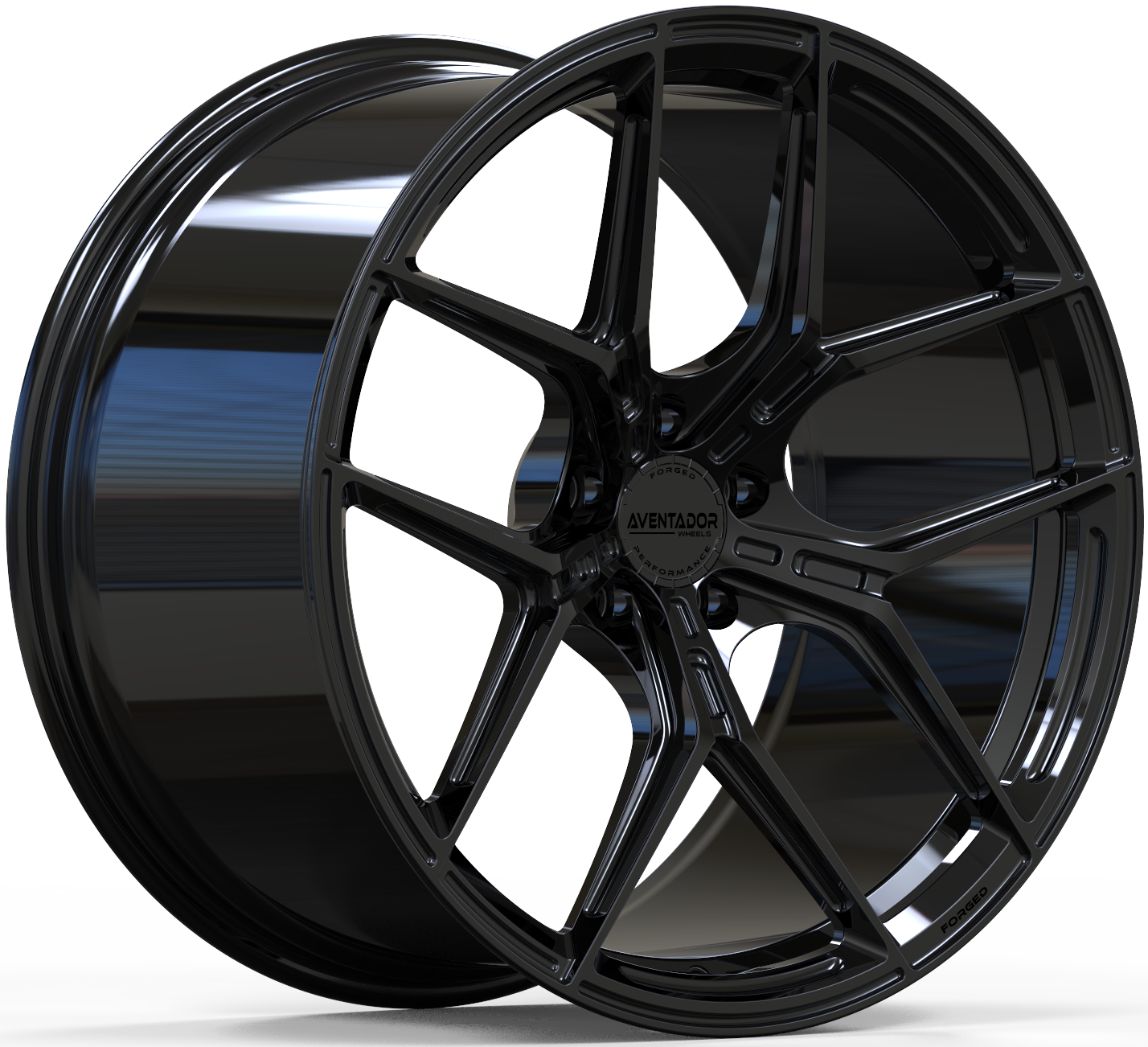 Aventador Wheels Forged Apex Gloss Black