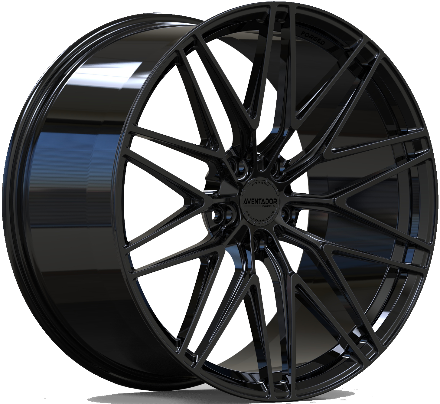 Aventador Wheels Forged Vantage Gloss Black