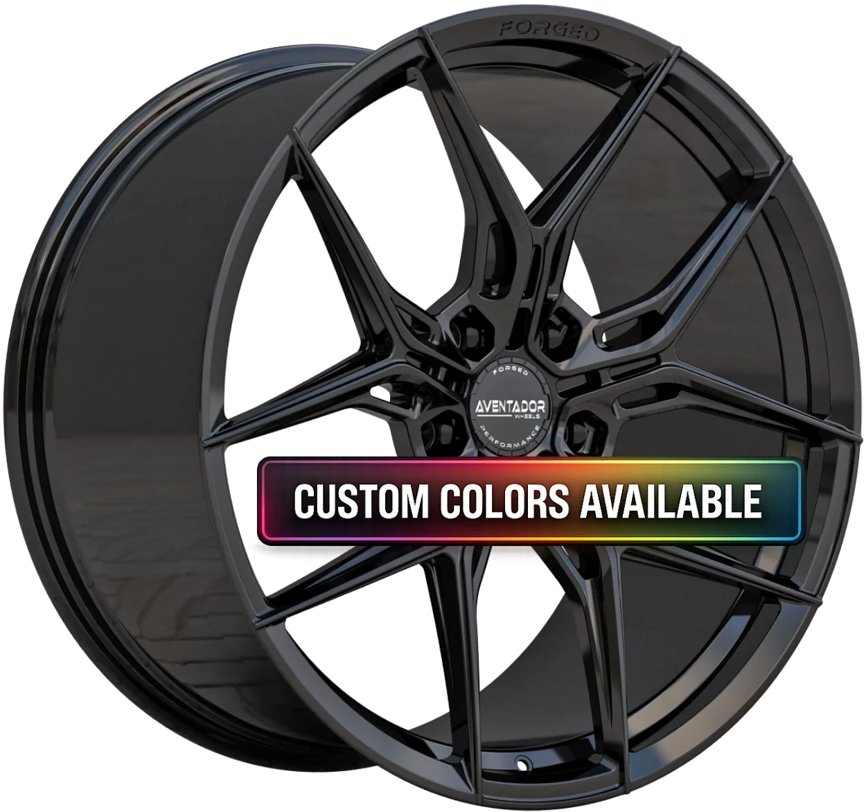 Aventador Wheels Forged Bullet Custom Finish