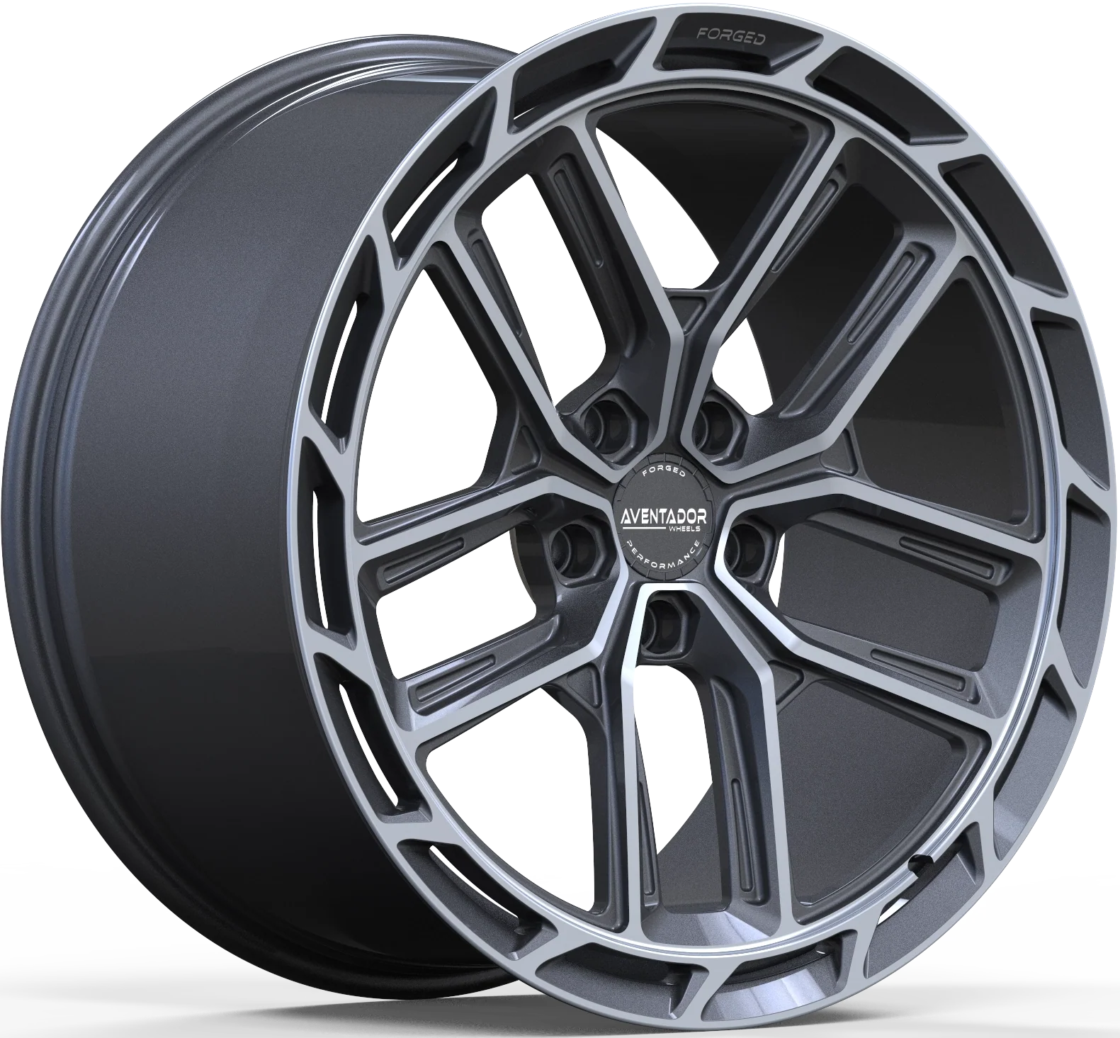 Aventador Wheels Forged Aero Sport Carbon Gloss Polished