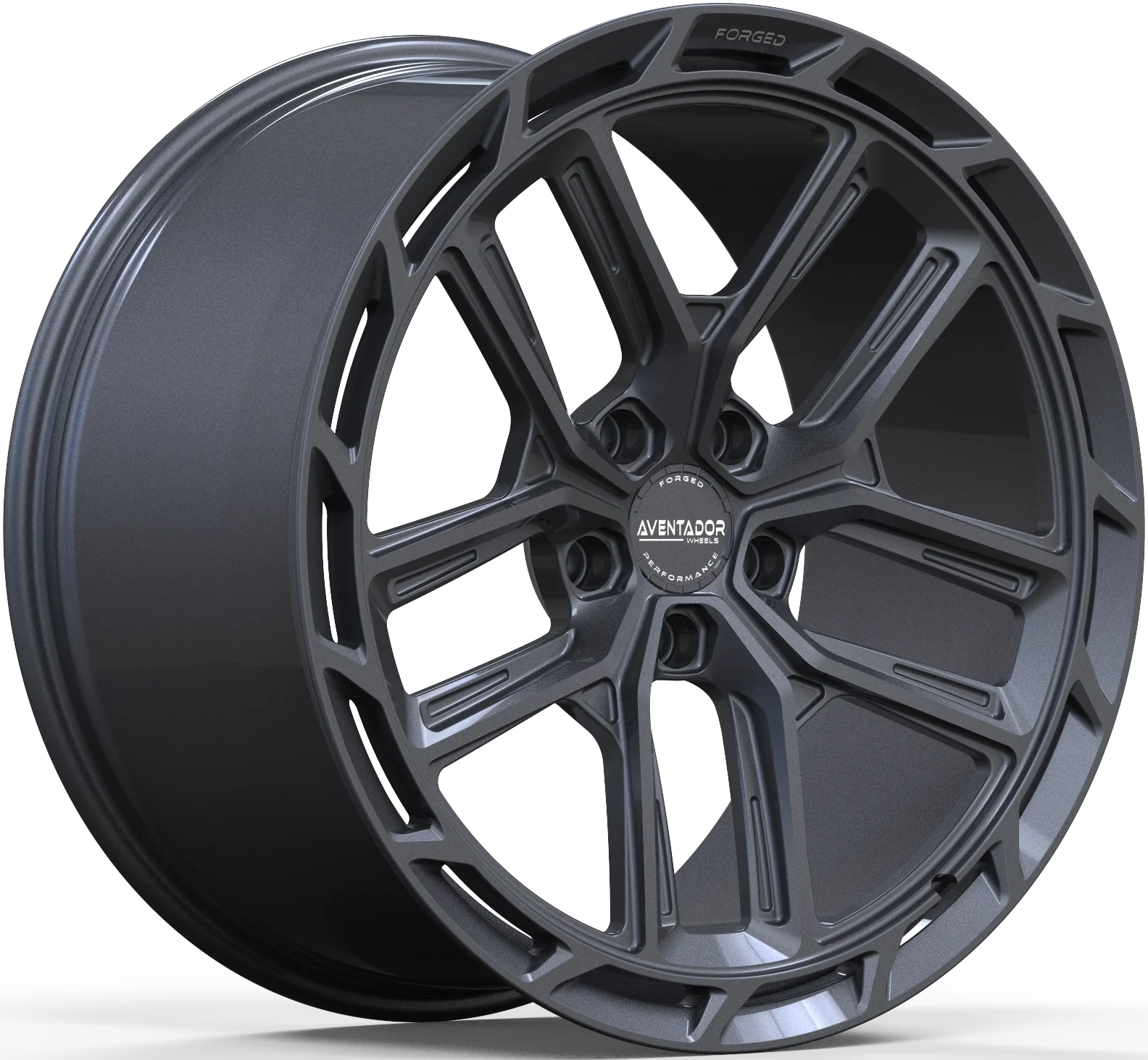 Aventador Wheels Forged Aero Sport Carbon Gloss Dark