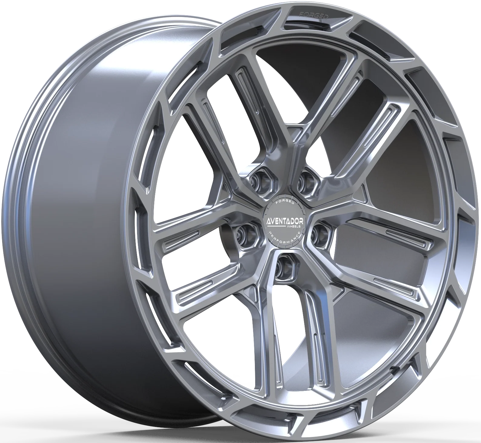 Aventador Wheels Forged Aero Sport Gloss Satin Silver
