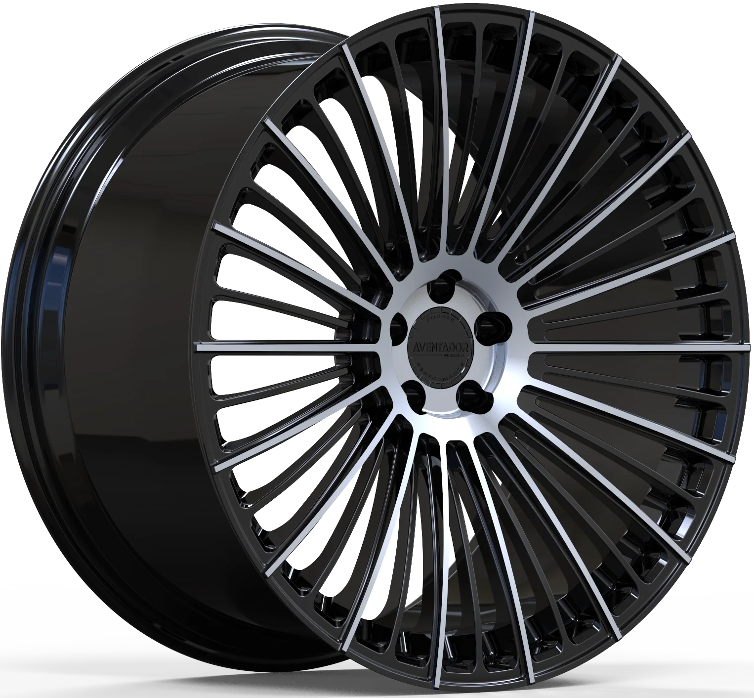 Aventador Wheels Forged Bladecore Black Gloss Polished