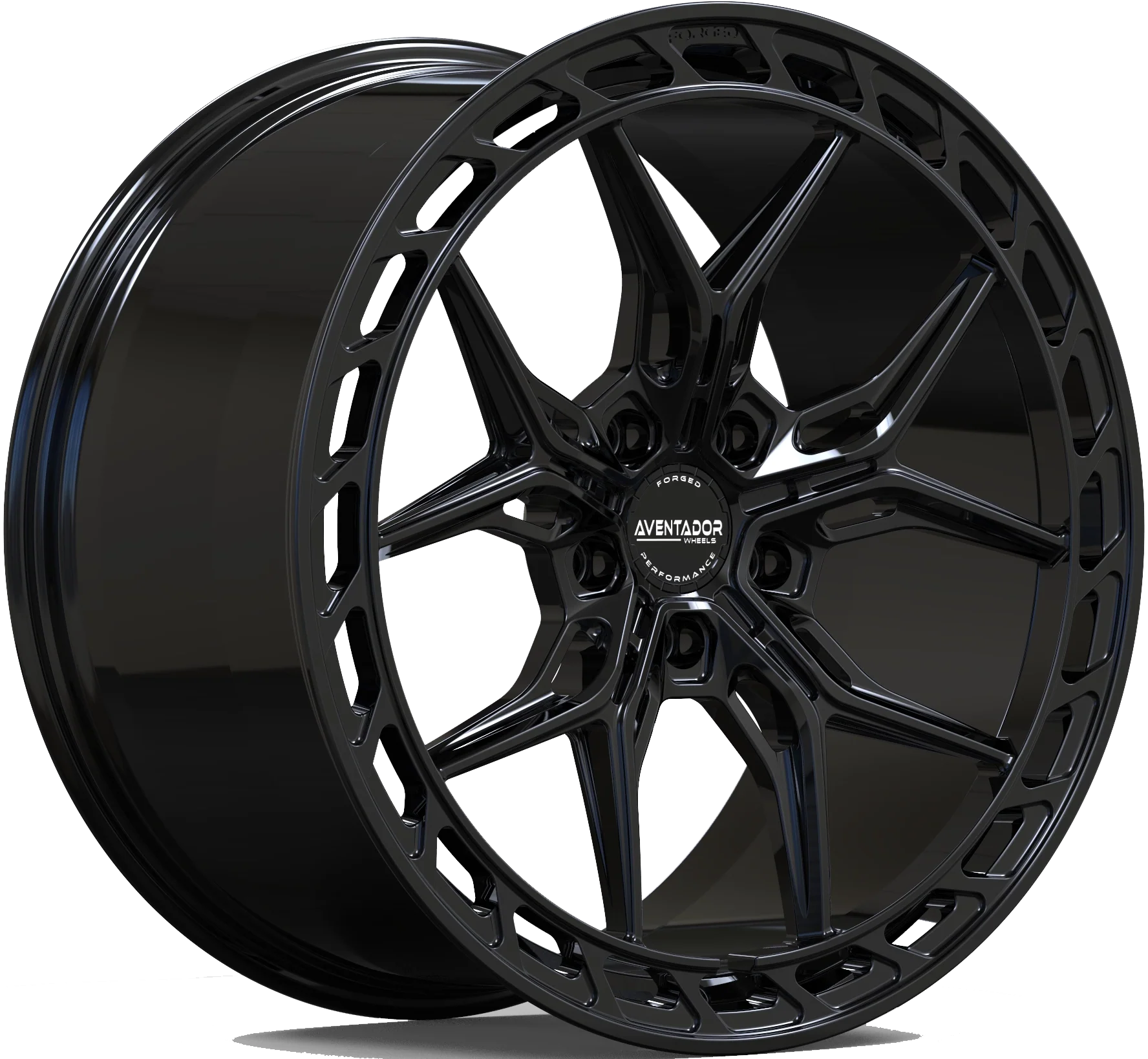 Aventador Wheels Forged Bullet Air Gloss Black