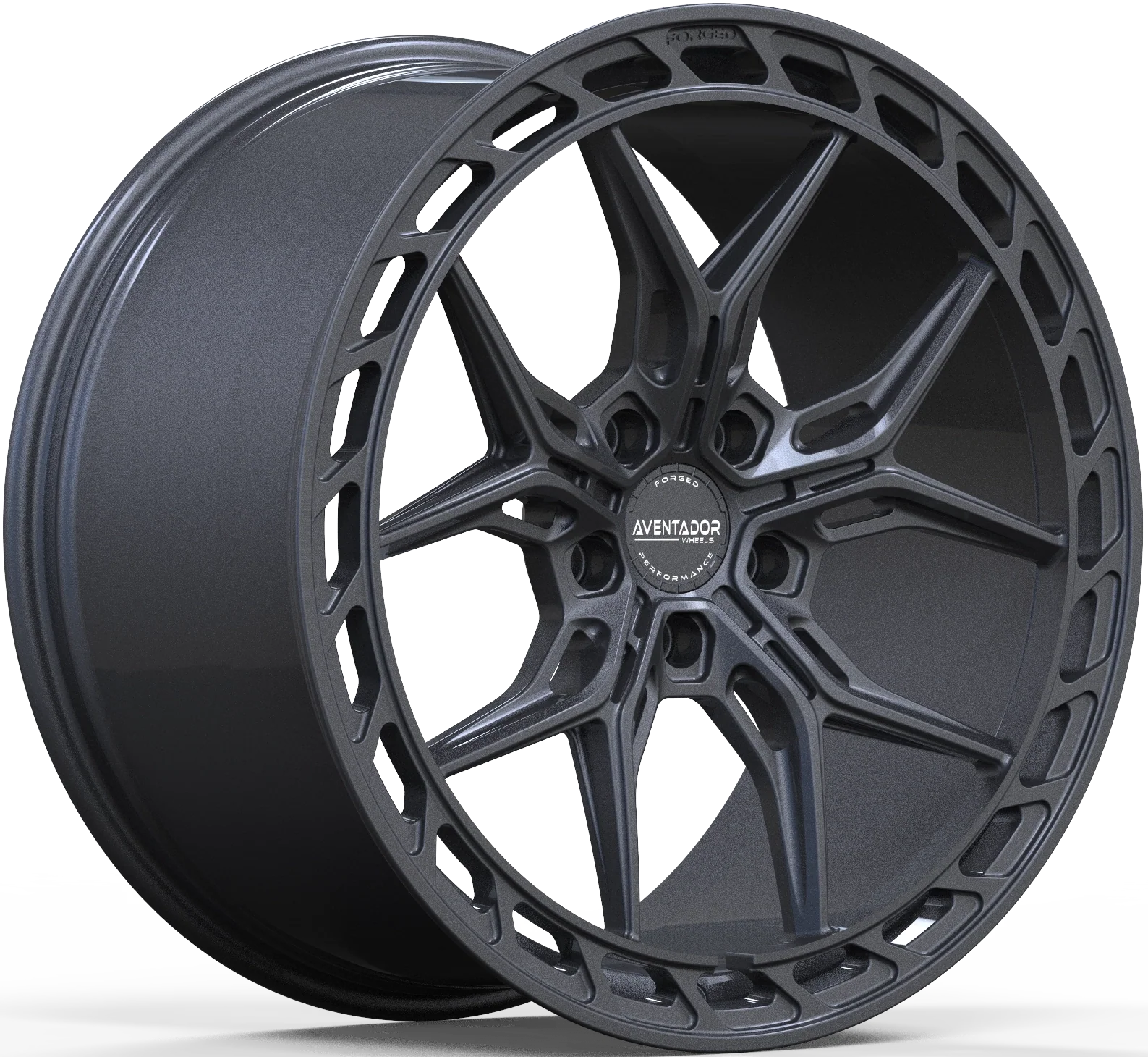 Aventador Wheels Forged Bullet Air Carbon Gloss Dark