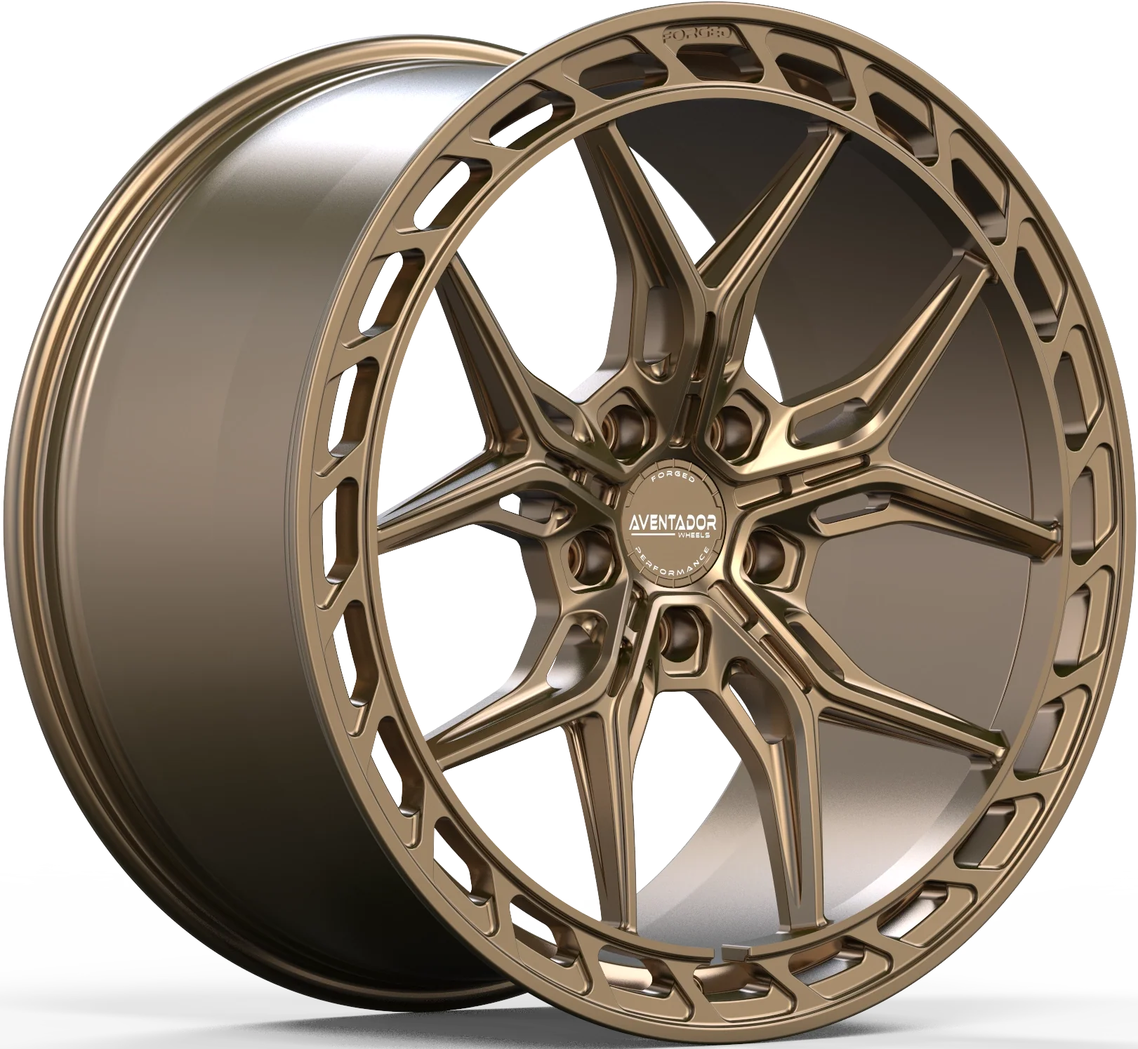 Aventador Wheels Forged Bullet Air Gloss Bronze