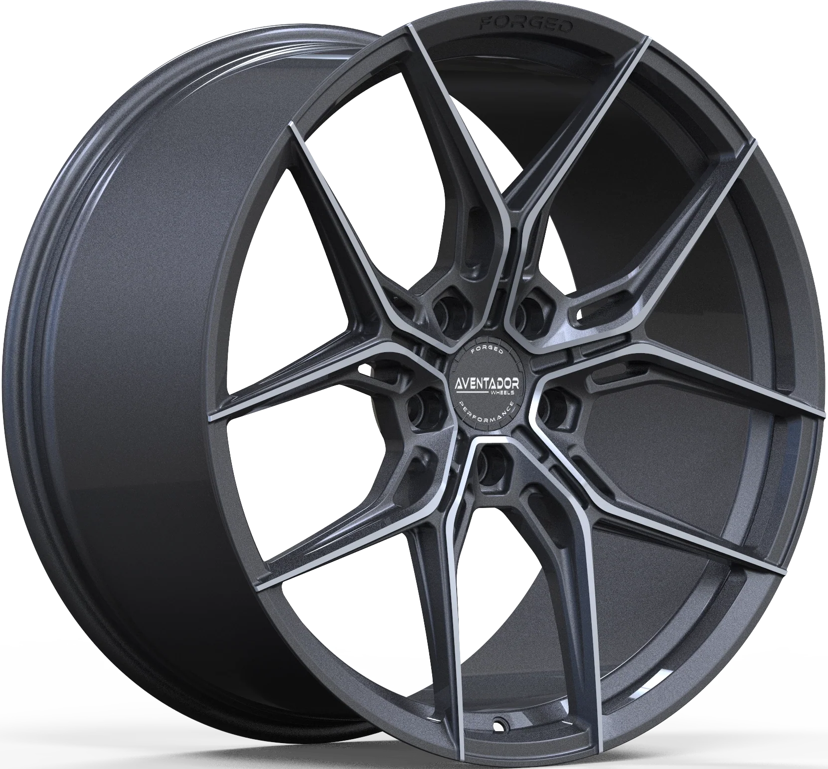 Aventador Wheels Forged Bullet Carbon Gloss Polished