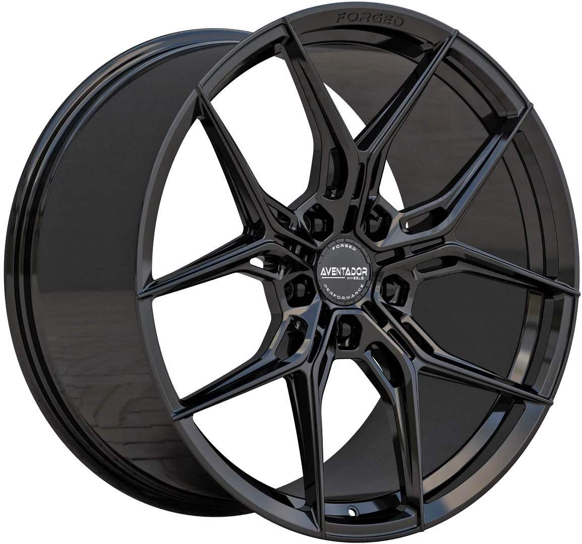 Aventador Wheels Forged Bullet Gloss Black