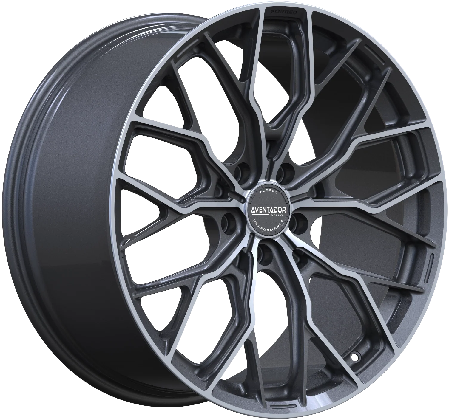 Aventador Wheels Forged Ghost Carbon Gloss Polished