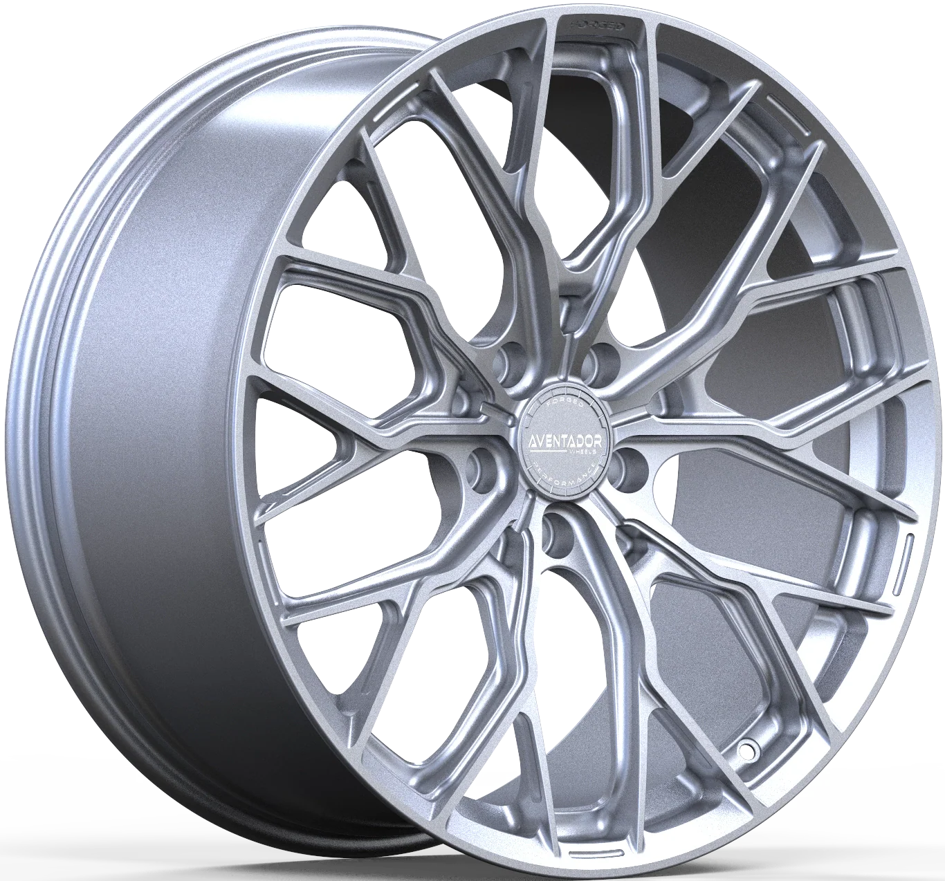 Aventador Wheels Forged Ghost Gloss Satin Silver