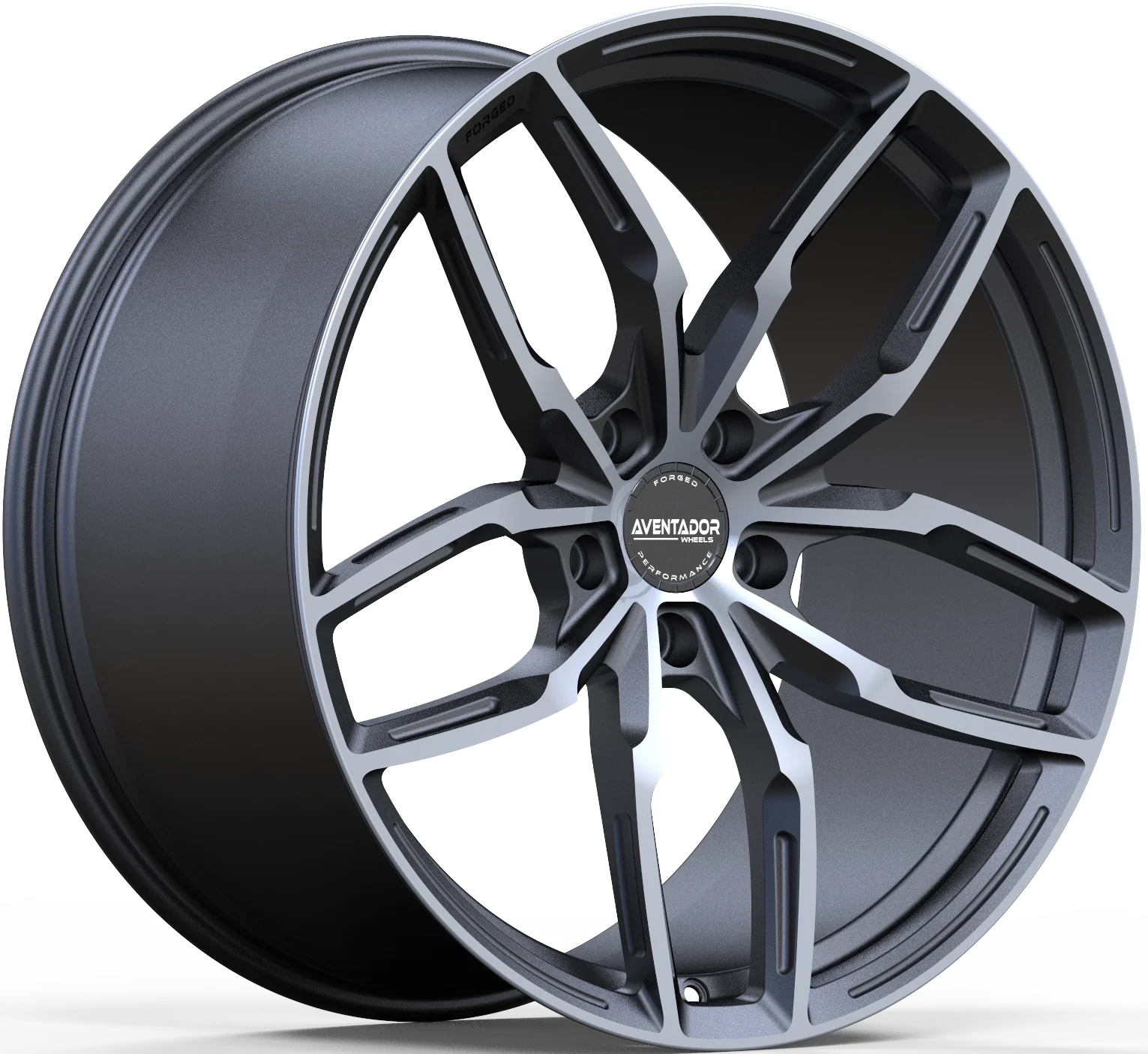 Aventador Wheels Forged Nova Carbon Gloss Polished