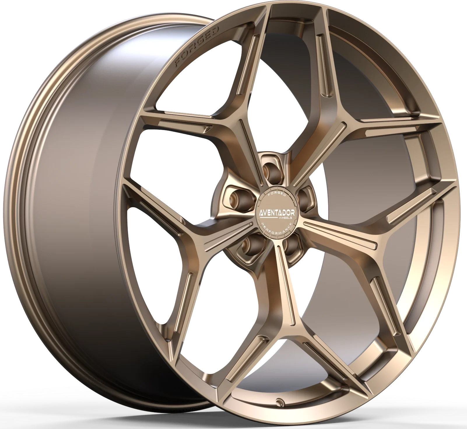 Aventador Wheels Forged Revolution Y Gloss Bronze