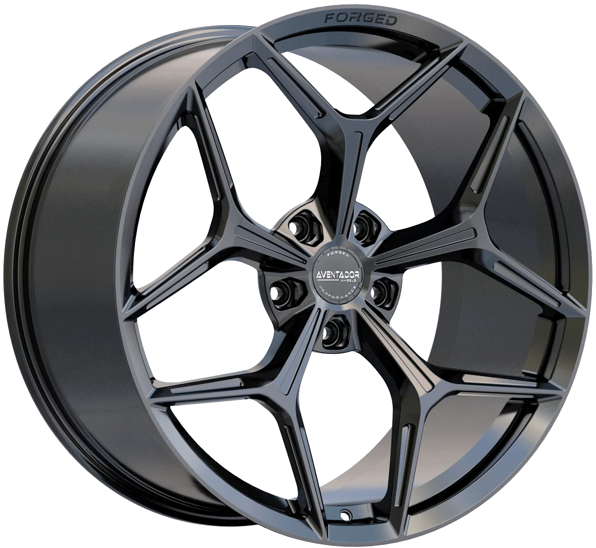 Aventador Wheels Forged Revolution Y Gloss Black