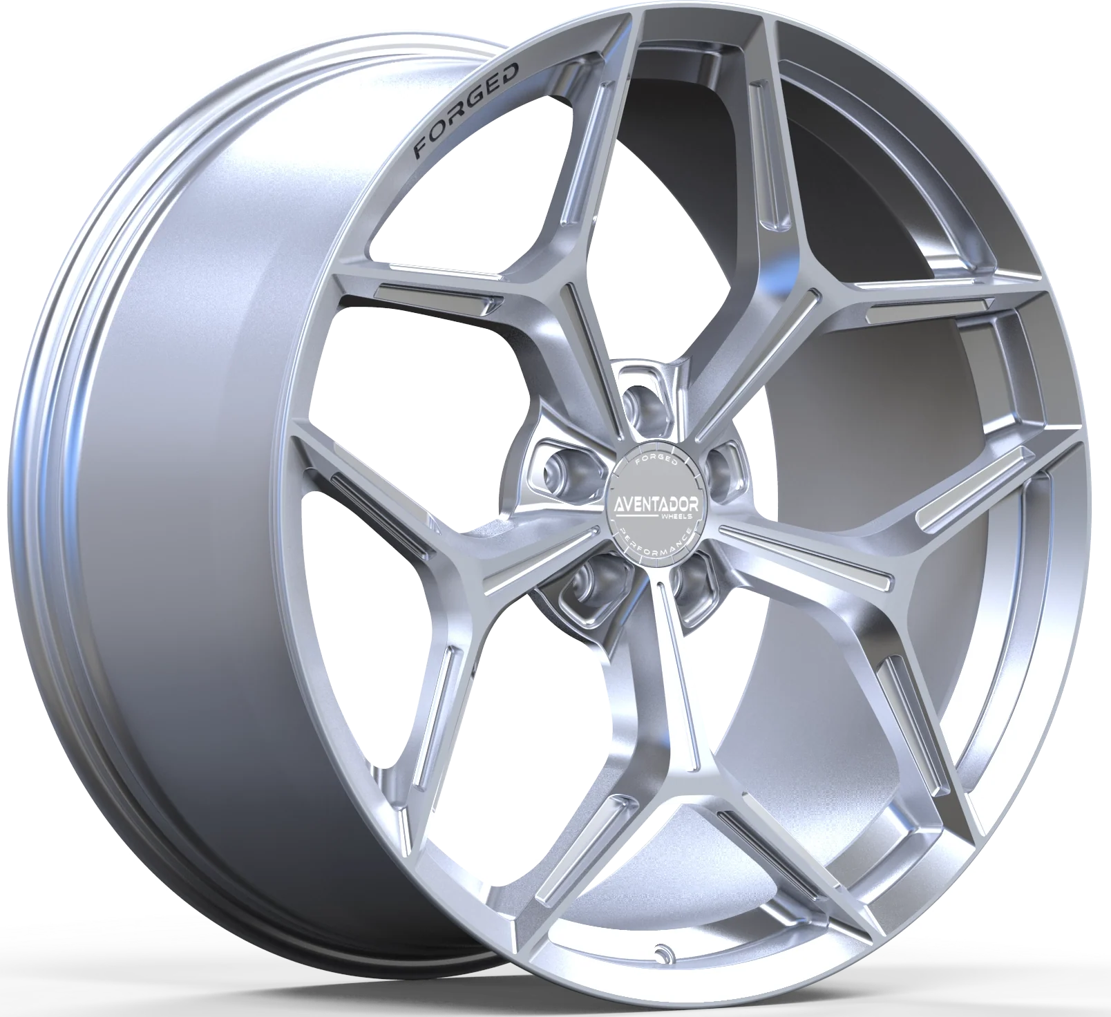 Aventador Wheels Forged Revolution Y Gloss Satin Silver