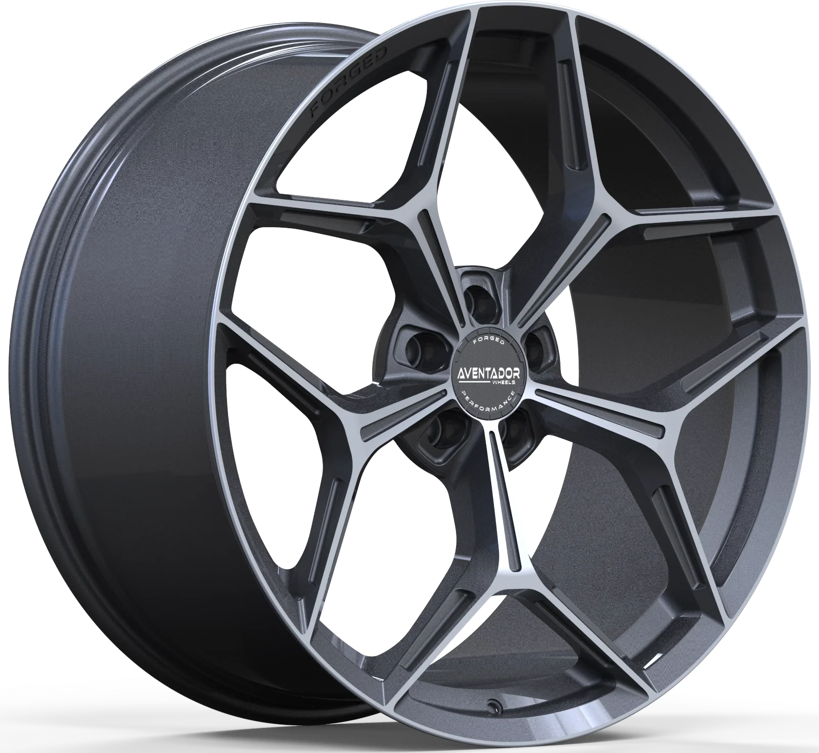Aventador Wheels Forged Revolution Y Carbon Gloss Polished