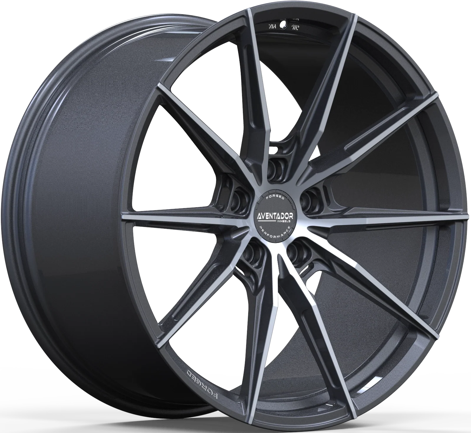 Aventador Wheels Forged Spider Carbon Gloss Polished