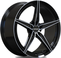 Aventador Wheels Forged Starlight Black Gloss Polished