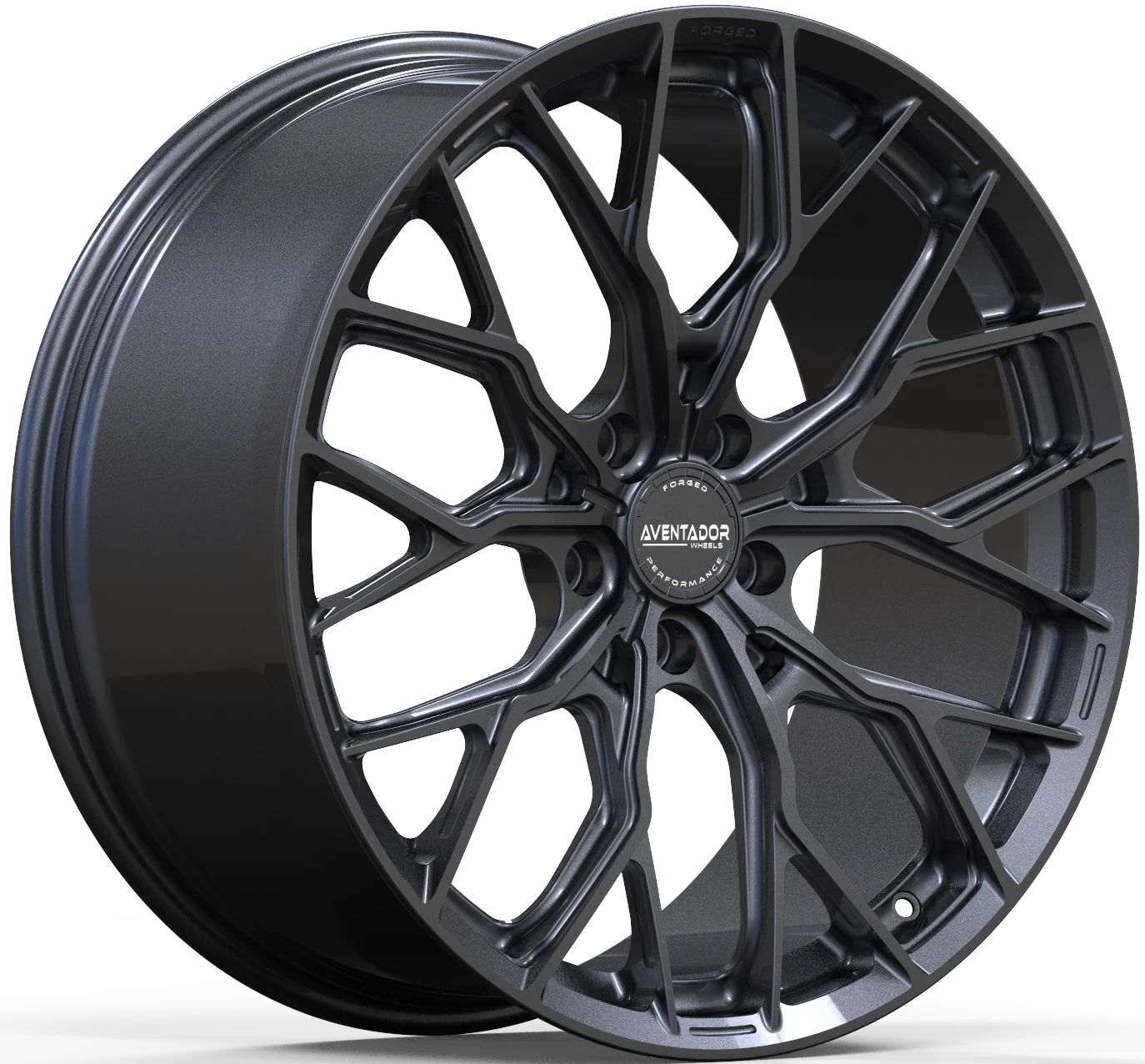 Aventador Wheels Forged Ghost Carbon Gloss Dark